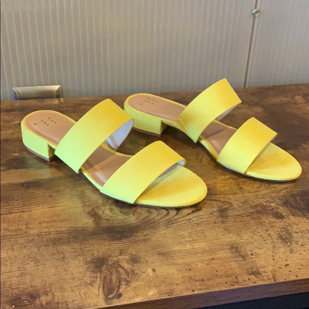 Yellow Strappy Sandals